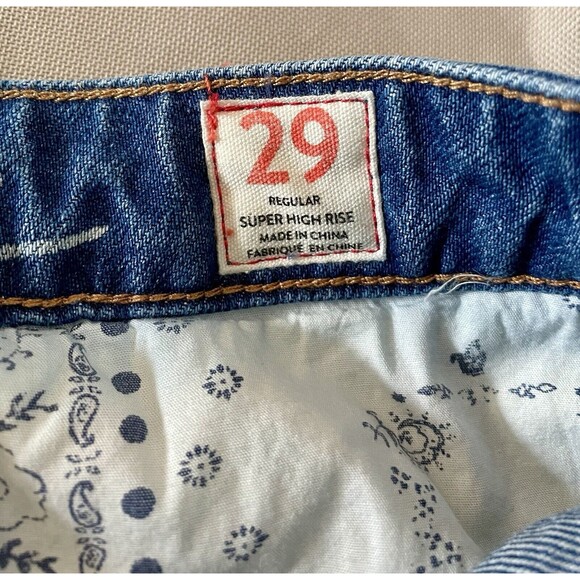 Free People Don't Get Me Wrong Denim Mini Skirt Blue Used OB906858 Size 29 - Picture 4 of 6